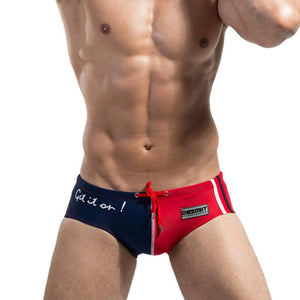 Twin Color Sexy Quick Dry Swim Trunks