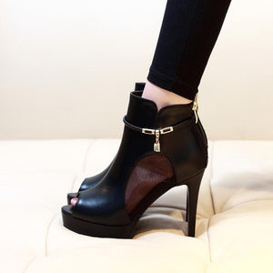 Sexy Peep Toe High Heels Platform Designers Shoes Verkadi.com