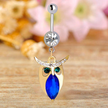Sexy Owl Pendant Navel Piercing Belly Button Ring Verkadi.com