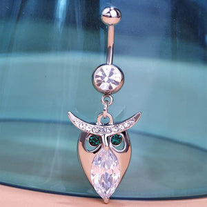 Sexy Owl Pendant Navel Piercing Belly Button Ring Verkadi.com