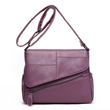 PHTESS New Leather Messenger Shoulder Handbag