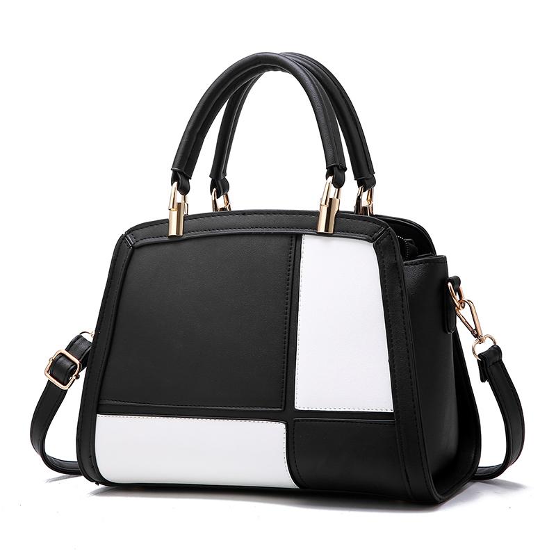 Panelled Leather Patchwork Designer Handbag
