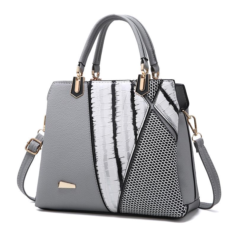 New Design Multiple Colors Stripe Tote Shoulder Handbag Verkadi.com