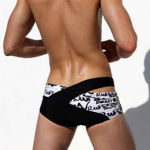 Sexy Men Low Waist Belt Swimwear Shorts Swim Trunks Verkadi.com
