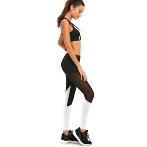 Patchwork Sportswear Fitness Yoga Set