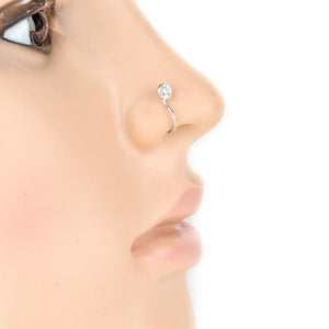 Stainless Steel Fake Septum Nose Clip Hoop Piercing