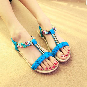 Summer Women Bohemia  Flat Sandals