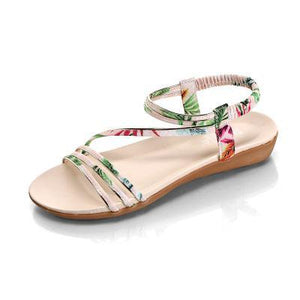 Bohemia Style Jelly Flats Rubber Open Toe Sandals Verkadi.com