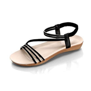 Bohemia Style Jelly Flats Rubber Open Toe Sandals Verkadi.com