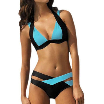 Cross Bandage Brazilian Style Bikini Set