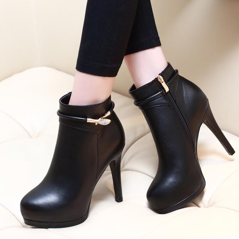 BEAUTY Women Warmer High Heel Lace Up Side Zipper Buckle Ankle Boots party  shoes | Buckle ankle boots, Cute shoes heels, Girly shoes