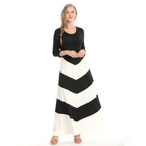 New Sexy Bohemia Stripes Long European Style Dress Verkadi.com