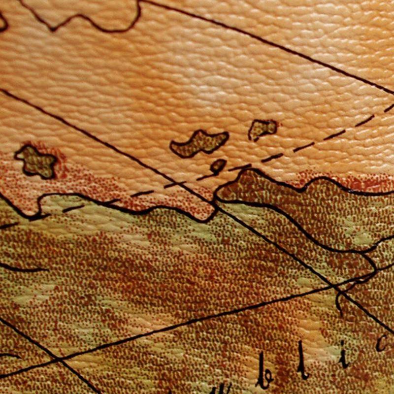 Pu Leather Vintage World Map Printed Handbag Verkadi.com