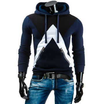Color Patchwork Slim Fit Zen Hoodie Verkadi.com