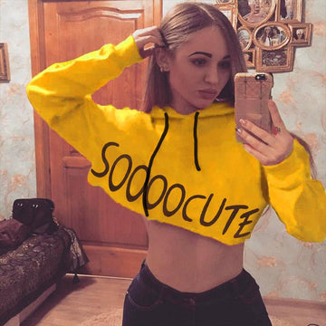 Fashion Letter Print Street Wear Fitness Sweatshirt Top Verkadi.com