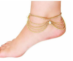 New Flower Ankle Foot Chain Bracelet (Over 18 Designs)