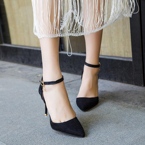 Snakeskin Pointed Toe Pump Shoes