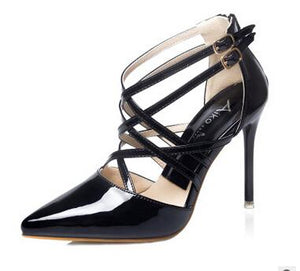 Sexy High Heels Pointed Toe Strapping Elegant Pumps