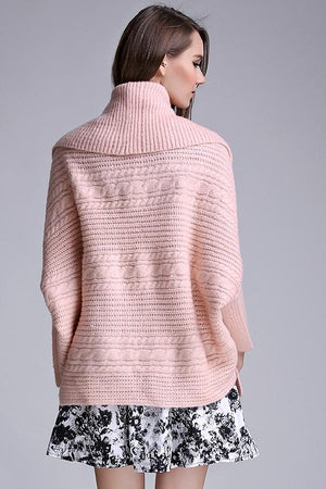 Loose Bat-Wing Sleeves Knitted Sweater Cardigan