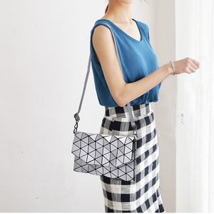 Square Pattern Package Satchel Purse Shoulder Bag Verkadi.com
