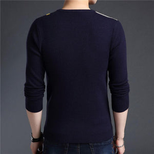 Cashmere Cotton Wool Casual O-Neck Pullover