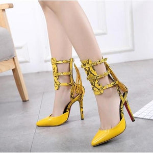 Novelty Gladiator Serpentine High Heels Pumps Shoes Verkadi.com