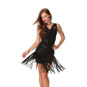 Hot Sleeveless Crystal Tassel Bodycon Evening Club Party Dress Verkadi.com