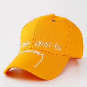 Unisex Casual Snap Back Cotton Baseball Cap